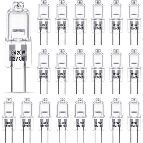 Halogenlampe G4 12v 20w, G4-lampe, Dimmbare Halogen-g4-lampe, 2800k, Transparente G4-bipin-kapselbasis Für Kristallleuchter