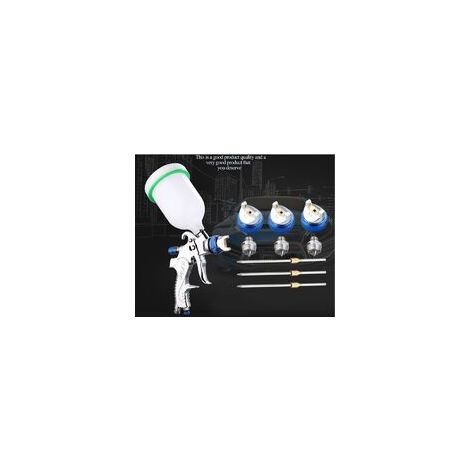 Professionelle Spritzpistole Hochdruck-spritzpistolen-set Luft-spritzpistole Pneumatische Hvlp-farbspritzpistole Mit Schwerkraftzufuhr 600cc 1,4mm/1,7mm/2,0mm B