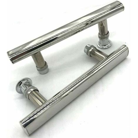 2x Chrom-duschgriff, Lochabstand 145 Mm