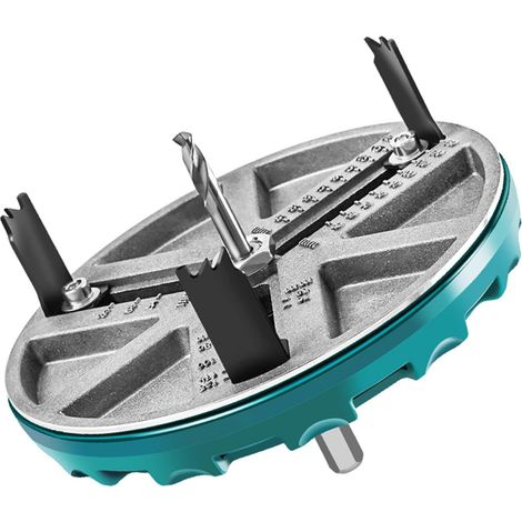 Einstellbare Lochsäge, Einstellbares Lochsägewerkzeug Zum Stanzen Mit Einem Schnittdurchmesser Von 45 Bis 130 Mm, Lochschneider Mit Skala, Gratfrei, Einstellbare Stanzsäge
