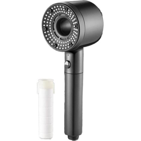 7-in-1 Duschbrause, 5 Einstellbare Modi, Hochdruck, Wassersparend, Tragbarer Filter, Haken, Schlauch, Badezimmerzubehör