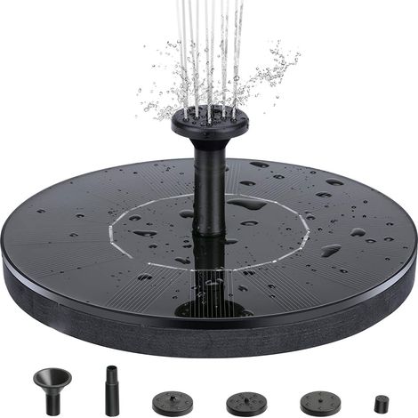 Solarbrunnenpumpe, Circle Garden Solarbetriebene Wasserpumpe Solarpanel-set Wasserpumpe Für Teich, Brunnen, Vogelbad, Gartendekoration, Wasserkreislauf, Kein Strom Erforderlich