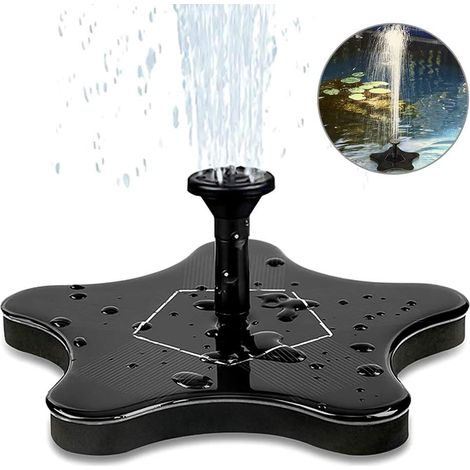 Solare Fontäne, Elektrische Solarwasserpumpe, Solarmodul, 1,4 W, Schwimmende Bewässerungspumpe Für Garten, Terrasse, Vögel, Teich