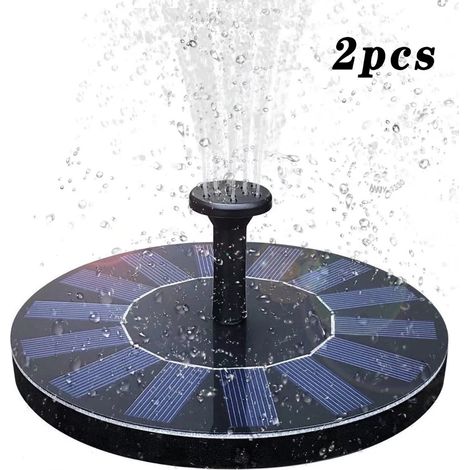 Solarpumpen Für Gartenteichbrunnen, Mit 1,4 W Monokristallinem Solarpanel Für Teich Oder Brunnen – 2er-pack