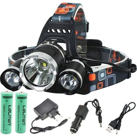 Wiederaufladbare Led-stirnlampe Mit Zoom, Angel-scheinwerfer, Taschenlampe Für Die Jagd, Stirnlampe Fürs Camping