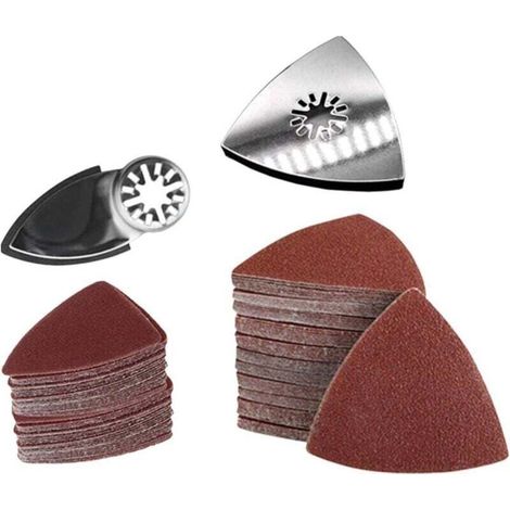 Set Aus 102 Oszillierenden Schleifpapierwerkzeugen, Oszillierende Sägeblätter, Praktisches Schleifkit, Multifunktionales Werkzeug (typ: B)