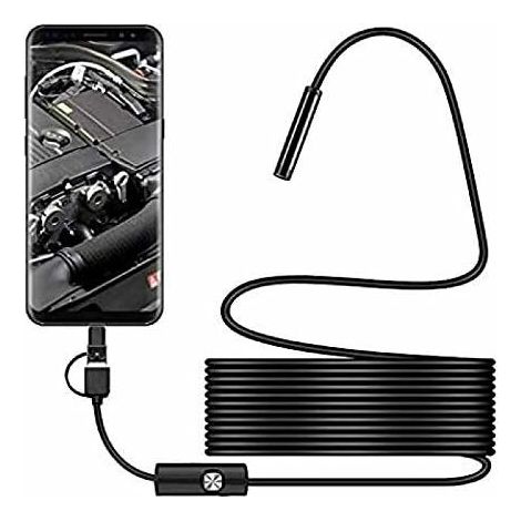 Usb-inspektionskamera, Wasserdichtes Usb-c-endoskop Mit 2,0 Mp Und Ip67, Typ-c-kamera Mit 8 Einstellbaren Led-lichtern Für Android Und Pc