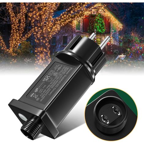 Tobebright Led-transformator 31v 6w, Ip44 Niedervolt-stromversorgung Für Leds Mit 8 Modi, Timer- Und Speicherfunktion, Ersatzadapter Für Weihnachtsbeleuchtung Und Lichtervorhänge