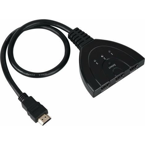 Hdmi-audio-konverter, Hdmi-switcher, 1080p-videoumschalter, Konvertierungskabel Für Signal-splitter-adapter, Hdmi 3-in-1-ausgang (50 Cm)