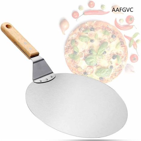 Reduzierung, Pizzaschieber Aus Edelstahl Mit Holzgriff, Pizza-schieber Für Pizzastein, Brotschieber, Kuchenschieber, Pizzaschieber
