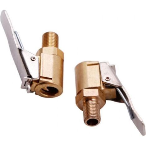 2 Stück Auto-reifen-ventiladapter, 8 Mm Messing-luftfüllventil-klemmenstecker-adapter Für Auto- Oder Lkw-reifen