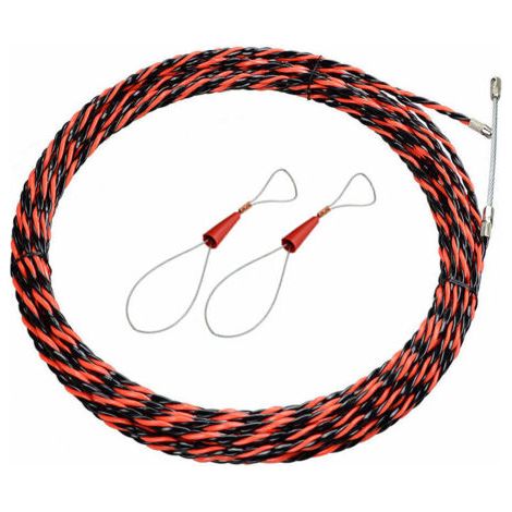 Elektriker-nadel 50m Kabelzugdraht 5mm Durchmesser, Ausziehbares Installationswerkzeug Zum Ziehen Von Kabeln Und Verlängerungen Aus Flexiblem Spiralstahl