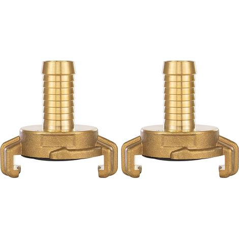 2x Schnellkupplung Aus Messing 1/2 Zoll Muffe (geka-systemkupplung 1/2 Zoll Muffe)