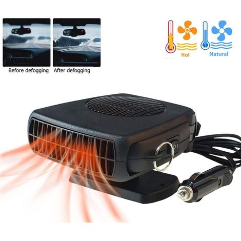 Autoheizung, Entfroster 200w 12v Zigarettenanzünder Tragbare Automatische Heizung Lüfter 2-in-1 Heizung/kühlung Mini-auto-entfroster Mit Ergonomischem Griff Windschutzscheiben-entfroster