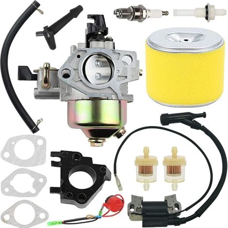 Gx340 Gx390 Vergaserkit Für Honda Gx 390 Gx 340 13ps 11ps Gx340u1 Gx340r1 Gx340k1 Wt40xk1 Wt40xk2 Rasenmähermotoren Mit Zündspule, Luftfilter Und Zündkerzendichtungen