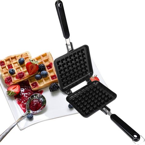 Obere Waffeleisenplatten, Tiefes Antihaft-teflon-beschichtung Traditionelles Belgisches Waffeleisen Für Einfache Reinigung, Waffelform Kochutensilien Für Snacks Peti