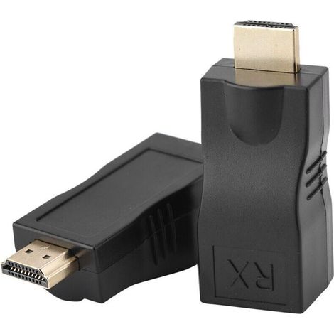 Rj45-auf-hdmi-1.4-netzwerkverlängerungskabel, 30 M Über Lan Ethernet Cat 5e/6. Unterstützung Des Rj45-hdmi-cat-konverters, 3d 4k Für Ps3 Hdtv Hdpc Stb