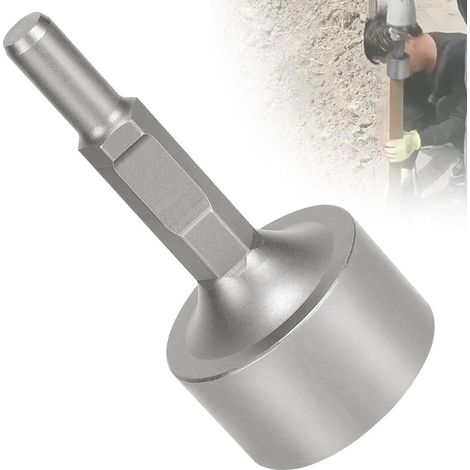 Sds Hex Erdpfahl-treiber, Φ105x220mm, Innendurchmesser 85 Mm, Einschlaghülse, Jackhammer Pfostentreiber Zum Einsetzen Von Holz- Und Rohrpfosten