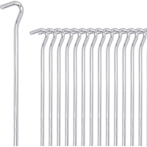 Piquets, 10er-set, Verzinkter Stahl, Zelt, 31 Cm, Silber