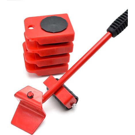 Möbellifter Mit 4-rollen-set – Tragfähigkeit 150 Kg – Räder Aus Abs-kunststoff – Rutschfeste Pvc-griffe – Für Schwere Möbel