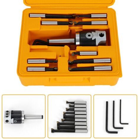 Crediri Mk2 M10 Cnc-bohrkopf Ø 50mm Mit Ausdrehstangenhalterung Für Fräsmaschine, Fräswerkzeug-set