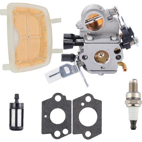 Vergaserkit Für Kettensäge Ms171 Ms181 Ms211 C1q-s269 Mit 1 Vergaser, 2 Dichtungen, 1 Kraftstofffilter, 1 Luftfilter