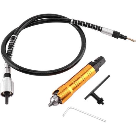 Gasea 6mm Drehwerkzeug Mit Flexiblem Schaft, Mit 0,5-6,5mm Schlüsselspannfutter, Elektrische Schleifmaschine, Weiche Flex-verlängerung Und Griff Kompatibel