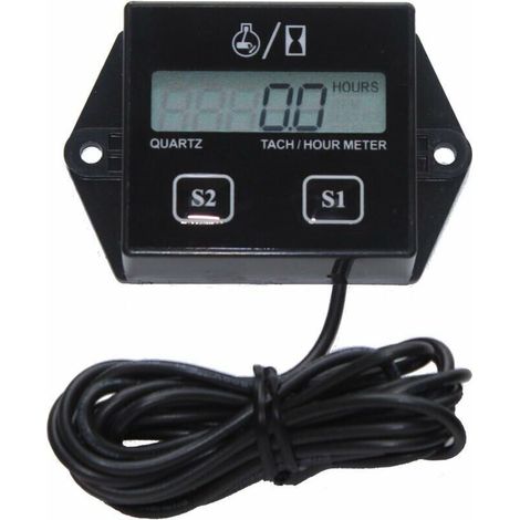 Tachymeter Moto, Digitaler Tachymeter, Induktiver Stundenzähler Für 2-takt- Und 4-takt-kleinmotoren, Austauschbare Batterie, Wasserdichter Tachymeter Für Bootsmotoren, Atv, Mtv, Utv-motor