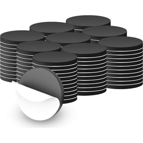 100 Stück 20mm Runde Selbstklebende Magnete, Starke Runde Klebemagnete, Selbstklebende Magnete Für Schule Und Büro