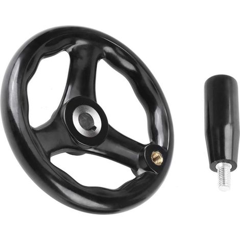 Handrad, Handkurbel, Kurbelrad, Handwheel, Fräsmaschinen-handrad, 3-speichen-handrad, Handrad Für Fräsmaschine, 12 X 100 Mm Mit Drehgriff, Für Fräsmaschinen, Drehmaschinen Und Schleifmaschinen
