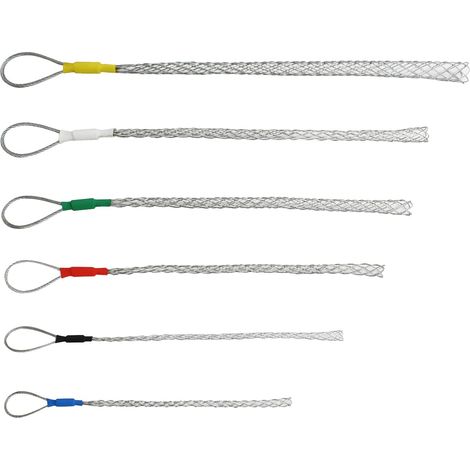 6er-set 4–25 Mm Zugsocken Aus Verzinktem Stahl, Rutschfest, Für Kabel-lassos