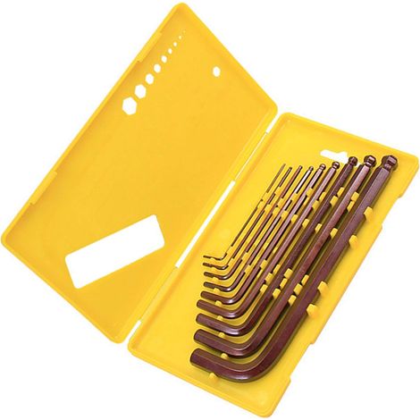 9-teiliges Inbusschlüssel-set, Metrisch/sae