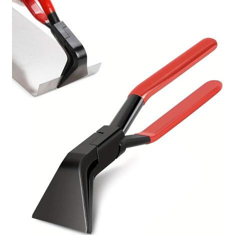 1er Set 45-grad-biegezange, Blechbiegezange Mit 60 Mm Backenbreite, Biegewerkzeug Mit Rutschfestem Griff, Dachdeckerwerkzeug Zum Biegen Und Glätten Von Blech (rot)