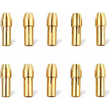 10 Stück 4,8 Mm Bohrfutter, Messer-spannfutter Aus Messing, Präzisions-messing-schaftfutter, Mini-zangenfutter, Spannzangenfutter 0,5 Mm/0,8 Mm/1,0 Mm/1,2 Mm/1,5 Mm/1,8 Mm/2,0 Mm/2,4 Mm/3,0 Mm/3,2 Mm