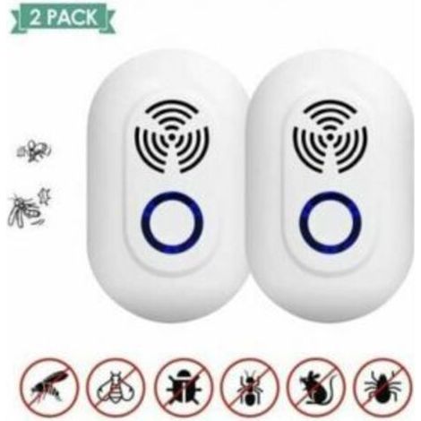 Ultraschall-mückenschutz – Elektronischer Ultraschall-mückenschutz Für Innenräume – Gegen Mücken, Ameisen, Mäuse Und Spinnen – 2er-pack