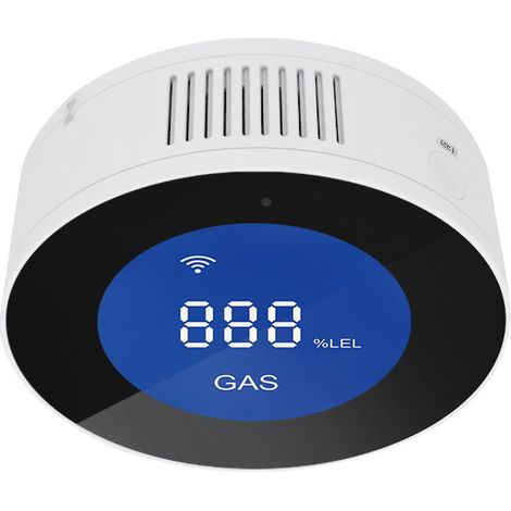 Intelligenter Wifi-gasdetektor, Erdgas-/methan-/lpg-/kohlenmonoxid-leckage-detektor, Lcd-bildschirm, 85 Db Alarm, App-kompatibel