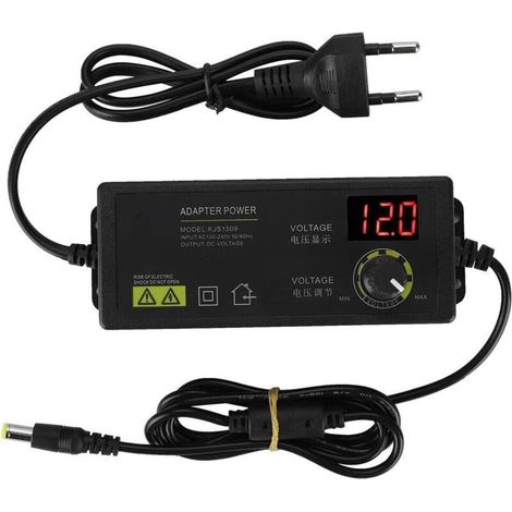 60w 2,5a 3-24v Dimmbares Netzteil, Einstellbares Spannungsnetzteil Zur Geschwindigkeitsregelung - 100-240v Eu