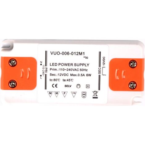 Led-netzteil - 6w, 12v Dc, 0.25a - Konstantspannung Für Led-streifen Und G4, Mr11, Mr16 Led-lampen