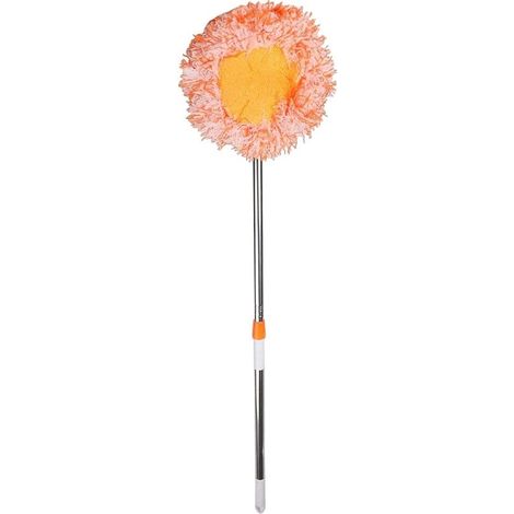 360° Drehbarer, Sonnenblumenförmiger Reinigungsschwamm Für Wände, Große Kapazität, Waschbarer Ersatzfilter