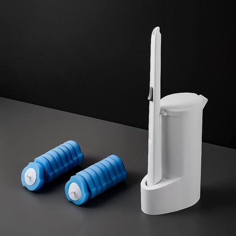 Wegwerfbürste Für Die Toilette, Tiefenreinigung, Antibakteriell, Geruchsneutralisierend, Reinigungsset Mit Wegwerfbaren Toilettenbürsten Für Badezimmer (16 Nachfüllpackungen)