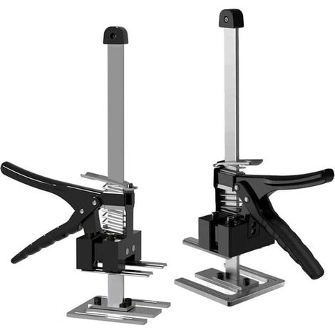 2 Stück Plattenheber Für Gipskartonplatten, Möbelheber Mit Leiter, 29 Cm Verstellbar, Teleskopischer Stützenheber Für Böden, Fenster Und Schränke, Maximale Tragfähigkeit 240 Kg
