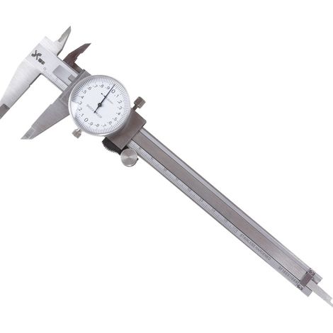 Silberner Messschieber Mit 200 Mm Skala, 8 Zoll, Aus Edelstahl, Präziser Stoßfester Und Feststellbarer Kopf, 4-wege-messschraube 401231
