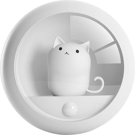 Chaton Intelligente Nachtlicht Mit Körpersensor, Usb-lampe, Wiederaufladbare Nachttischlampe, Kreatives Geschenk