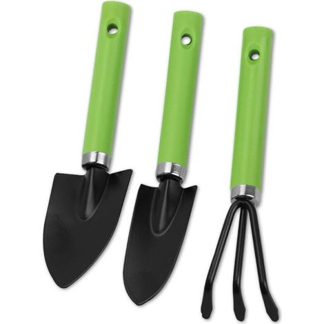 Mini-gartenwerkzeug-set, 3-teiliges Mini-gartengeräte-set, Werkzeugset Für Gartenpflanzen, Spaten, Schaufel Und Rechen, Mini-gartenkit