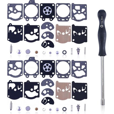 2er-set Vergaser-reparaturkit Für Walbro K10-wat, Passend Für Stihl Fs86 Fs88 Fs80 Fs90, Mit Schraubendreher, Ersetzt 42030071061, Für Freischneider, Rasenmäher, Kettensäge