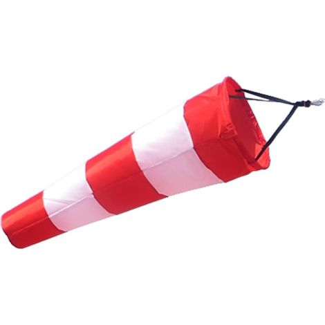 Windsack, 150 Cm Lang, Wasserdichte Windfahne, Rot-weiß, Windrichtungsbeutel, Windmessung, Warnflagge Aus Reißfestem Oxford-gewebe