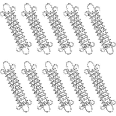Feder-spanner, 10 Stück Seil-federschlaufen, Zelt-federschlaufen, Stoßdämpfer-feder, Spannfeder Für Sonnensegel, Plane, Zelt, Metallgitter