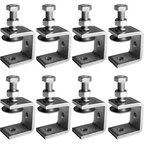 8 Robuste Edelstahl-304-c-klammern, Für Schraubzwingen, Klemmen Und Spanner, Werkzeuge Für Holzbearbeitung, Heimwerken & Autoreparatur