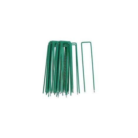 Mulch Für Pflanzen, 50 Stück Befestigungspflöcke Für Garten Und Rasen, U-förmige Klammern Für Unkrautvliese, Heißverzinkt (150 Mm Höhe)