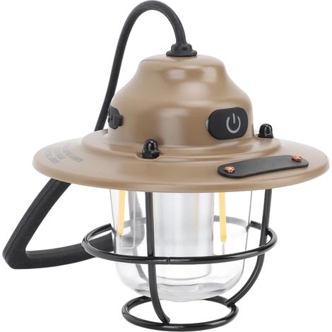 Retro Led-campinglampe In Ananasform, Wasserdichtes, Wiederaufladbares Nachtlicht Aus Eisen Und Abs (khaki)